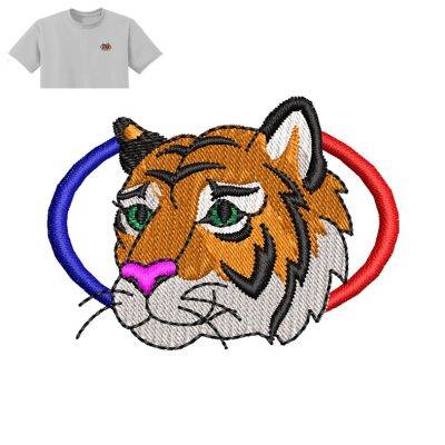 Best Tiger Embroidery logo for T-Shirt.