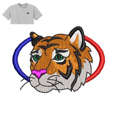 Best Tiger Embroidery logo for T-Shirt.