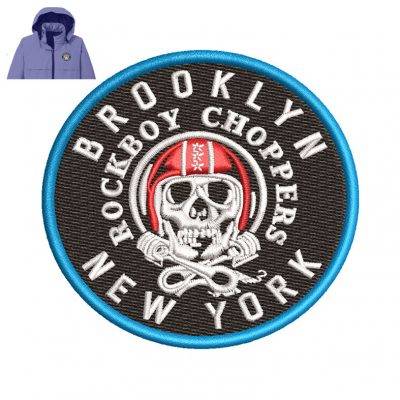 Brooklyn Rock Boy Chippers Embroidery logo for Jacket.