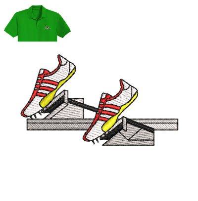 Casual Sneakers Embroidery logo for Polo Shirt.