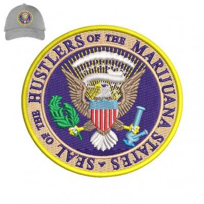 United States Embroidery logo for Cap.