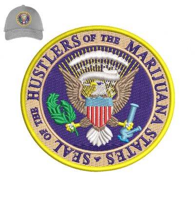 United States Embroidery logo for Cap.