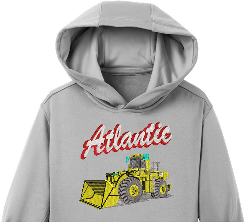 Best Atlautic Embroidery logo for Hoodie .