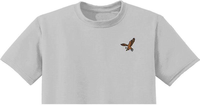 Bird Eagle Embroidery logo for T-Shirt.