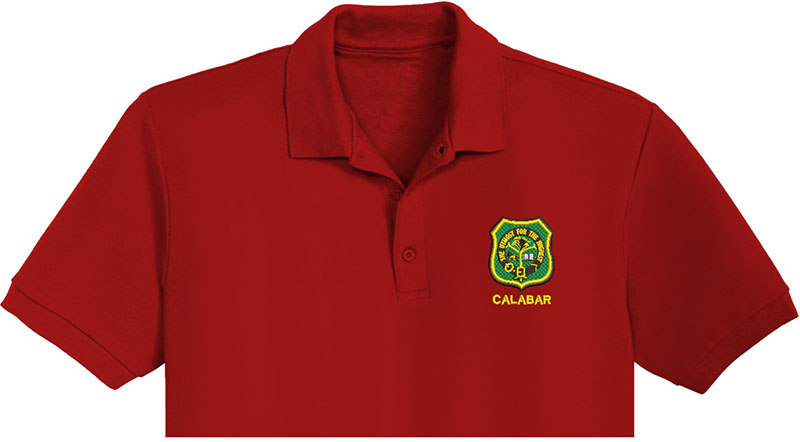 Utmost Calabar Embroidery logo for Polo Shirt.