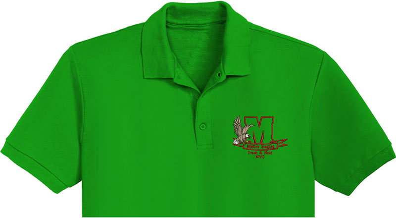 Metro Eagles Embroidery logo for Polo Shirt.