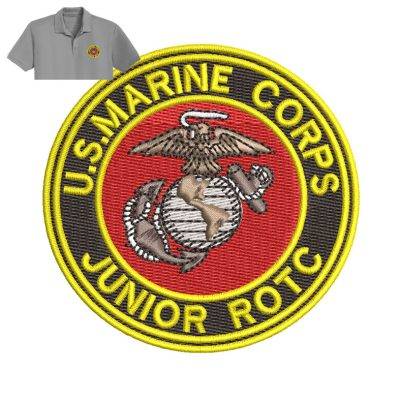 Marine Corps Embroidery logo for Polo Shirt.