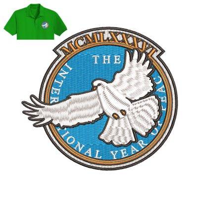 International Year Embroidery logo for Polo Shirt .