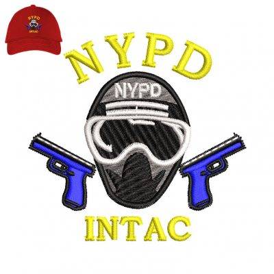 Nypd Intac Embroidery logo for Cap.