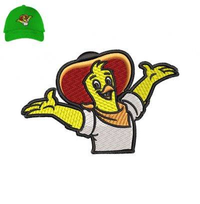 Pollo Campero Embroidery logo for Cap.