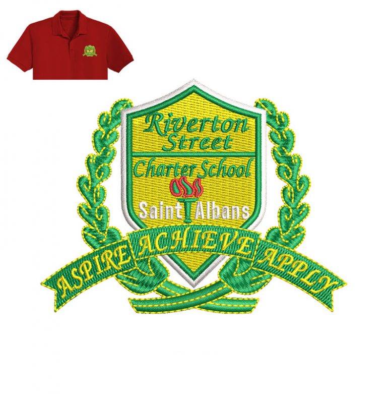 Riuerton Street Embroidery logo Embroidery Logo Near me Emb