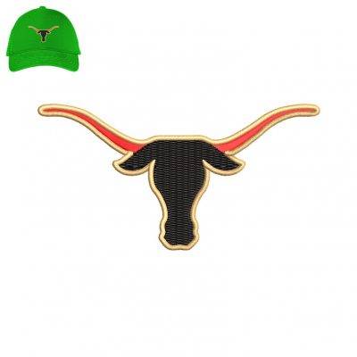 Texas Longhorns Embroidery logo for Cap.