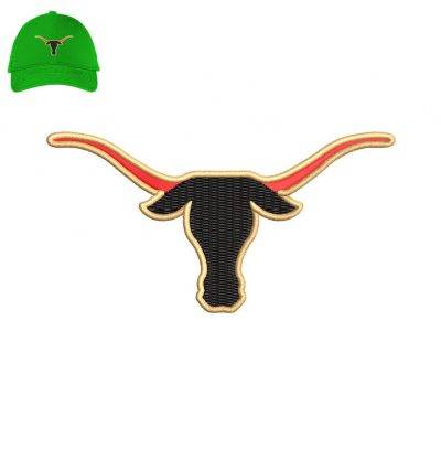 Texas Longhorns Embroidery logo for Cap.
