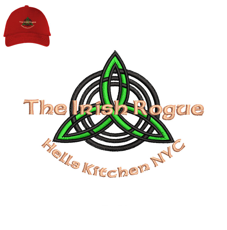 The Inish Rogue Embroidery logo for Cap.