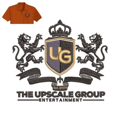 The Upscale Embroidery logo for Polo Shirt.