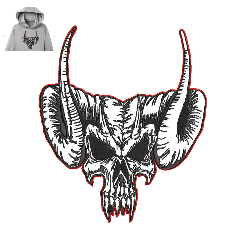 Water Buffalo Embroidery logo for Hoodie.