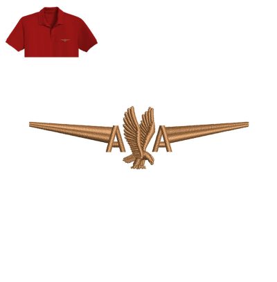 A Bird A Embroidery logo for Polo Shirt.