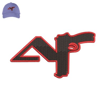 Af Gun Embroidery logo for Cap.