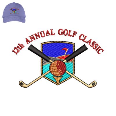 Annual Golf Classic Embroidery logo for Cap.