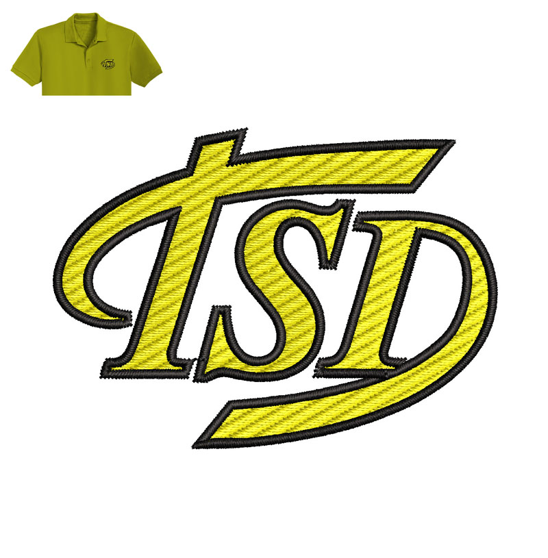 Best TSD Embroidery logo for Polo Shirt.