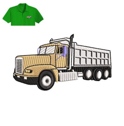 Truck Embroidery logo for Polo Shirt.