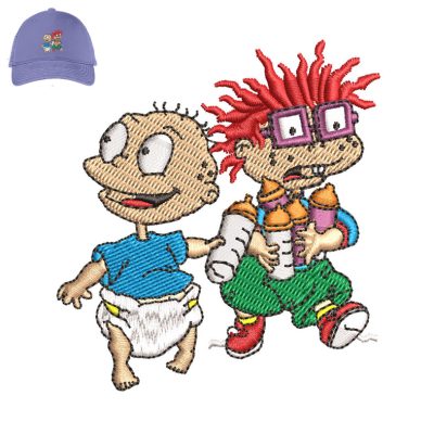 Chuckie And Tommy Embroidery logo for Cap.