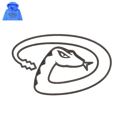 Diamondbacks Embroidery logo for Hoodie.