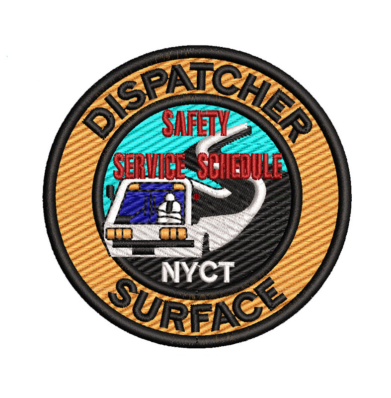 Dispatcher Surface Embroidery logo for patch.