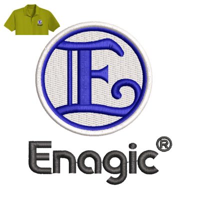 Enagic Embroidery logo for Polo Shirt.
