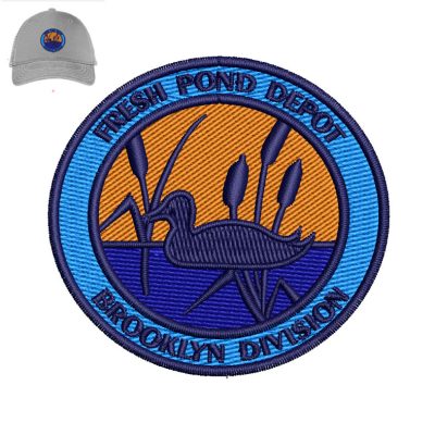 Fresh Pond Depot Embroidery logo for Cap.