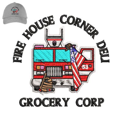 Grocery Corp Embroidery logo for Cap.