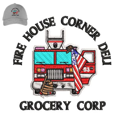 Grocery Corp Embroidery logo for Cap.