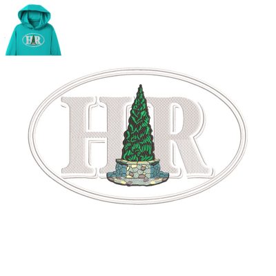 HR Patch Embroidery logo for Hoodie.