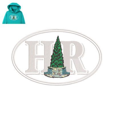 HR Patch Embroidery logo for Hoodie.