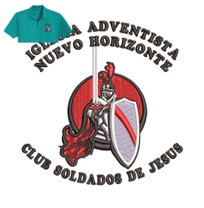 Club Soldados Embroidery logo for Polo Shirt.
