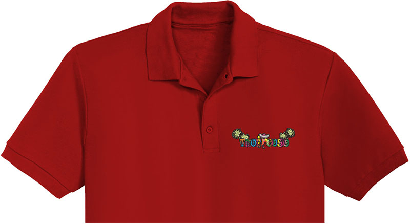 Tropicoso Embroidery logo for Polo Shirt.