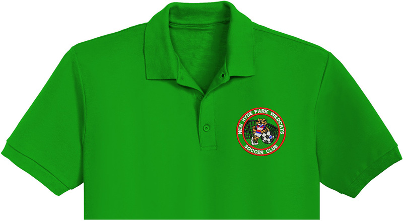 Hade Park Wildcats Embroidery logo for Polo Shirt.