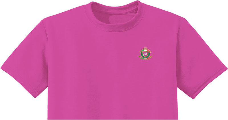 Women League Embroidery logo for T shirt.