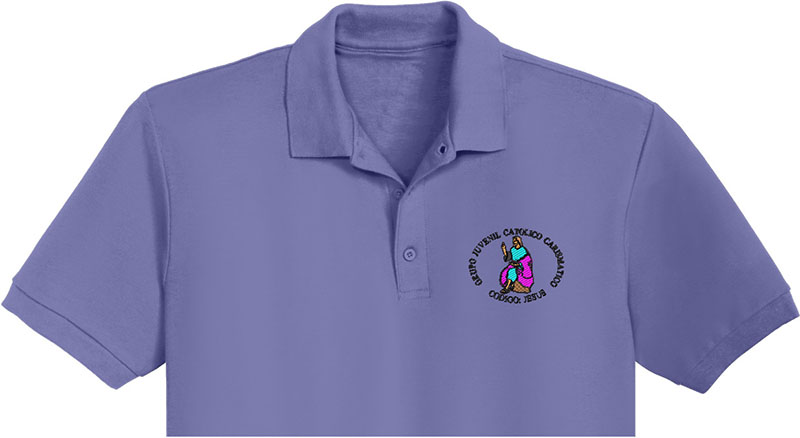 Grupo Juvenil Embroidery logo for Polo Shirt.