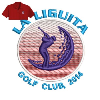 La Liguita Embroidery logo for Polo Shirt.