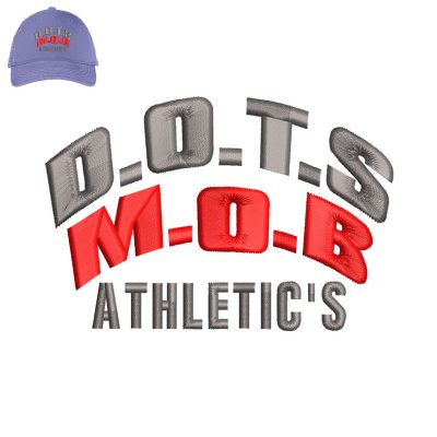 MOB Athletics Embroidery logo for Cap.