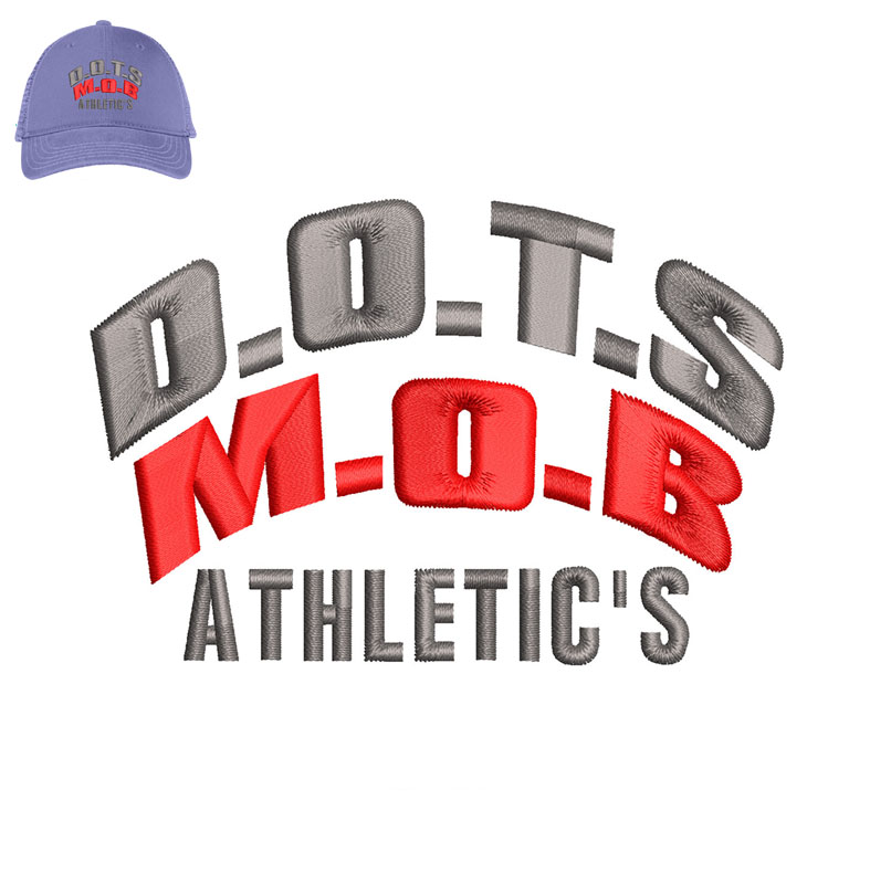 MOB Athletics Embroidery logo for Cap.