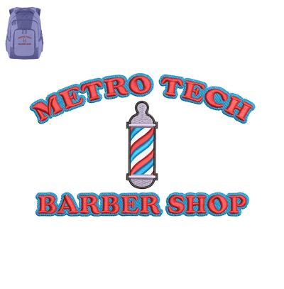 Metro Tech Embroidery logo for Bag.