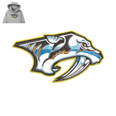 Nashvill Predators Embroidery logo for Hoodie.