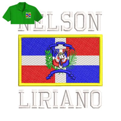 Nelson Liriano Embroidery logo for Polo Shirt.