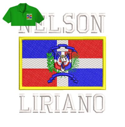 Nelson Liriano Embroidery logo for Polo Shirt.