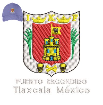 Puerto Escondido Embroidery logo for Cap.