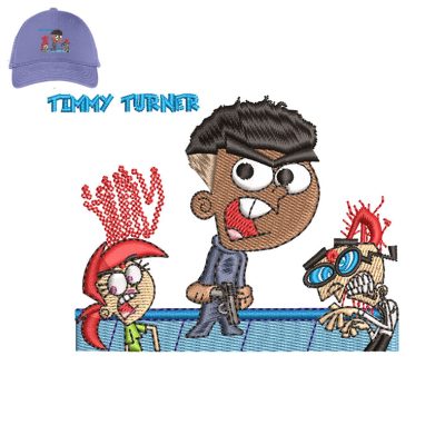 Timmy Turner Embroidery logo for Cap.