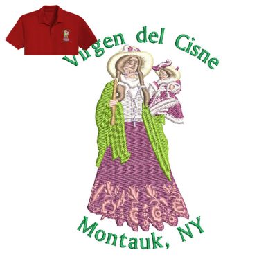 Virgen Del Cisne Embroidery logo for Polo Shirt.