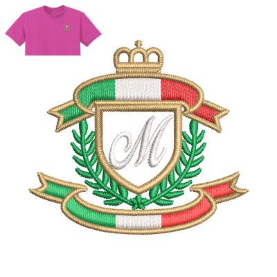 Women's League Embroidery logo for T shirt